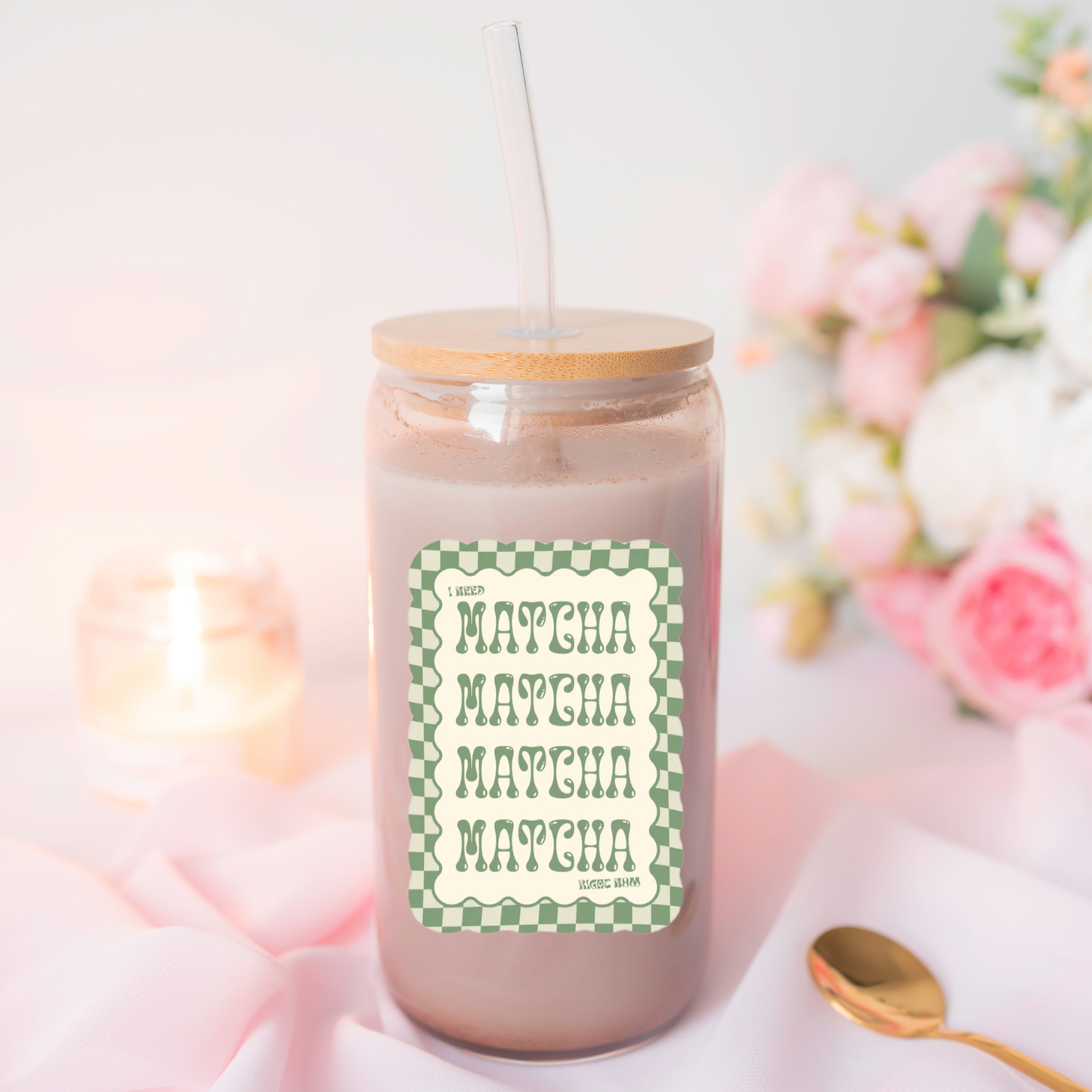 Trinkglas - I need matcha right mow