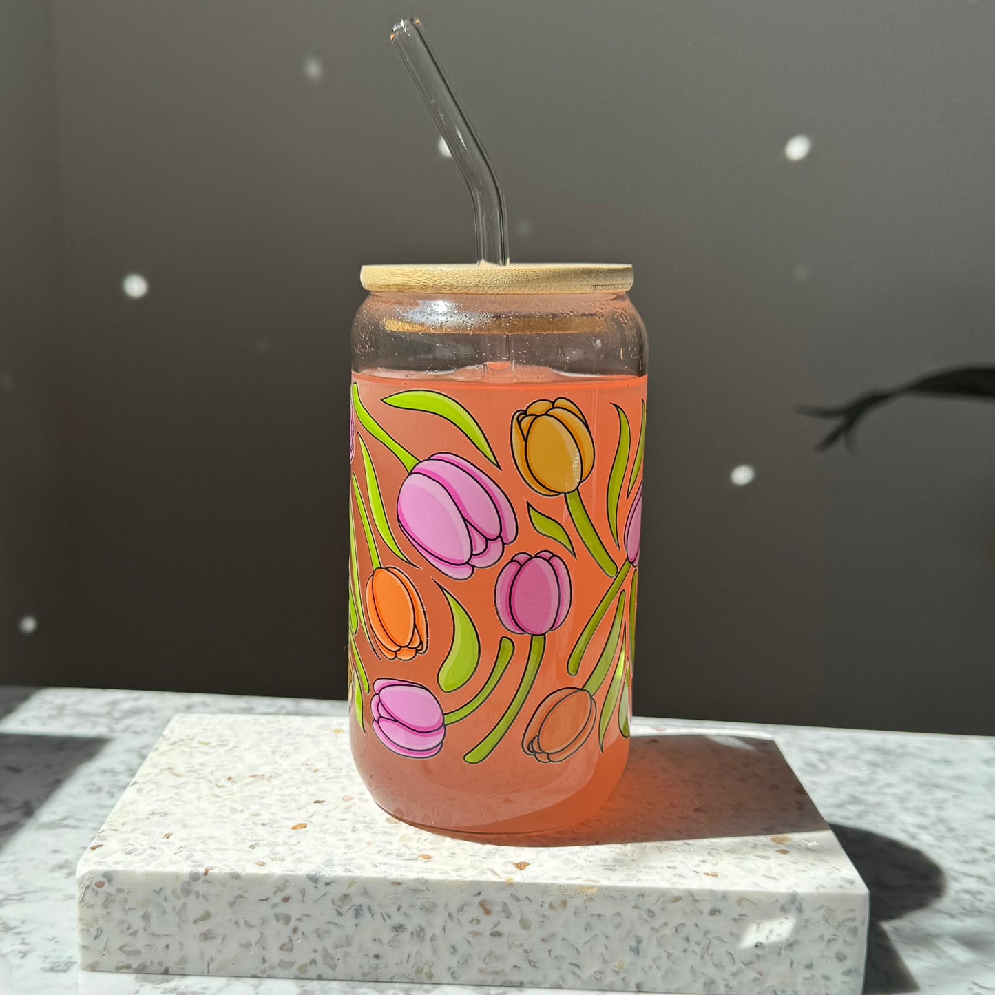 Trinkglas - Tulpen
