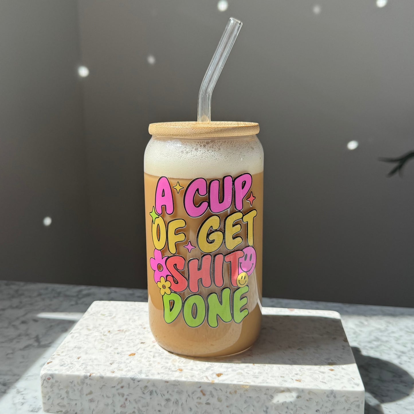 Trinkglas - Get Shit Done
