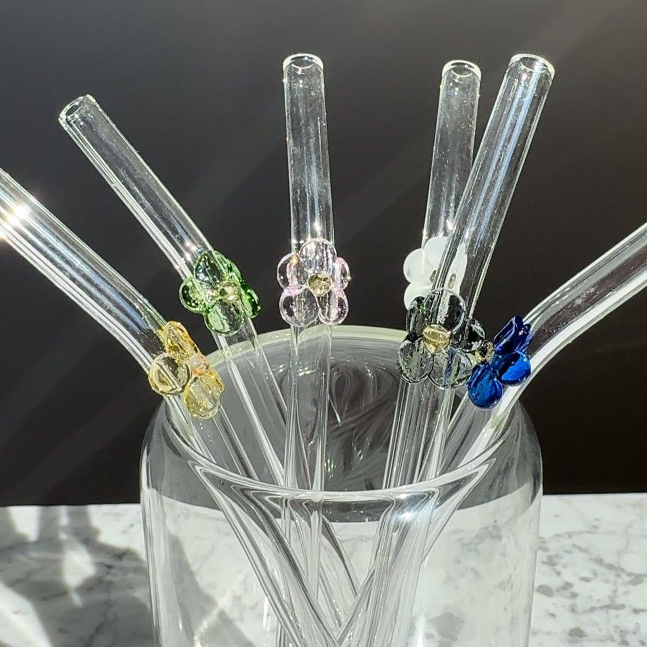 Glasstrohhalm - Blume