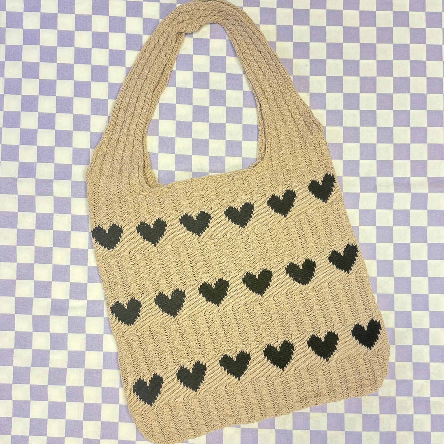 Strick Tasche - Herz