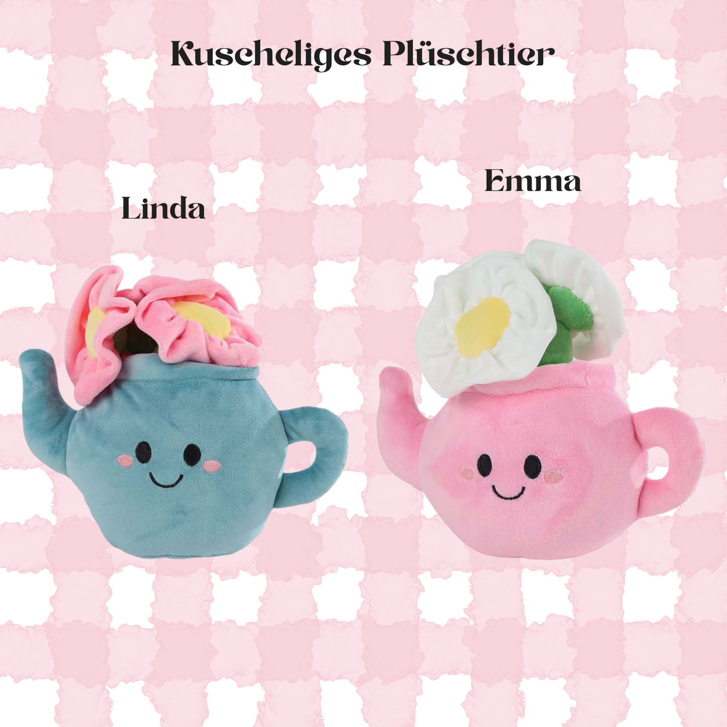 Süße Plüsch-Teekanne (Linda & Emma)