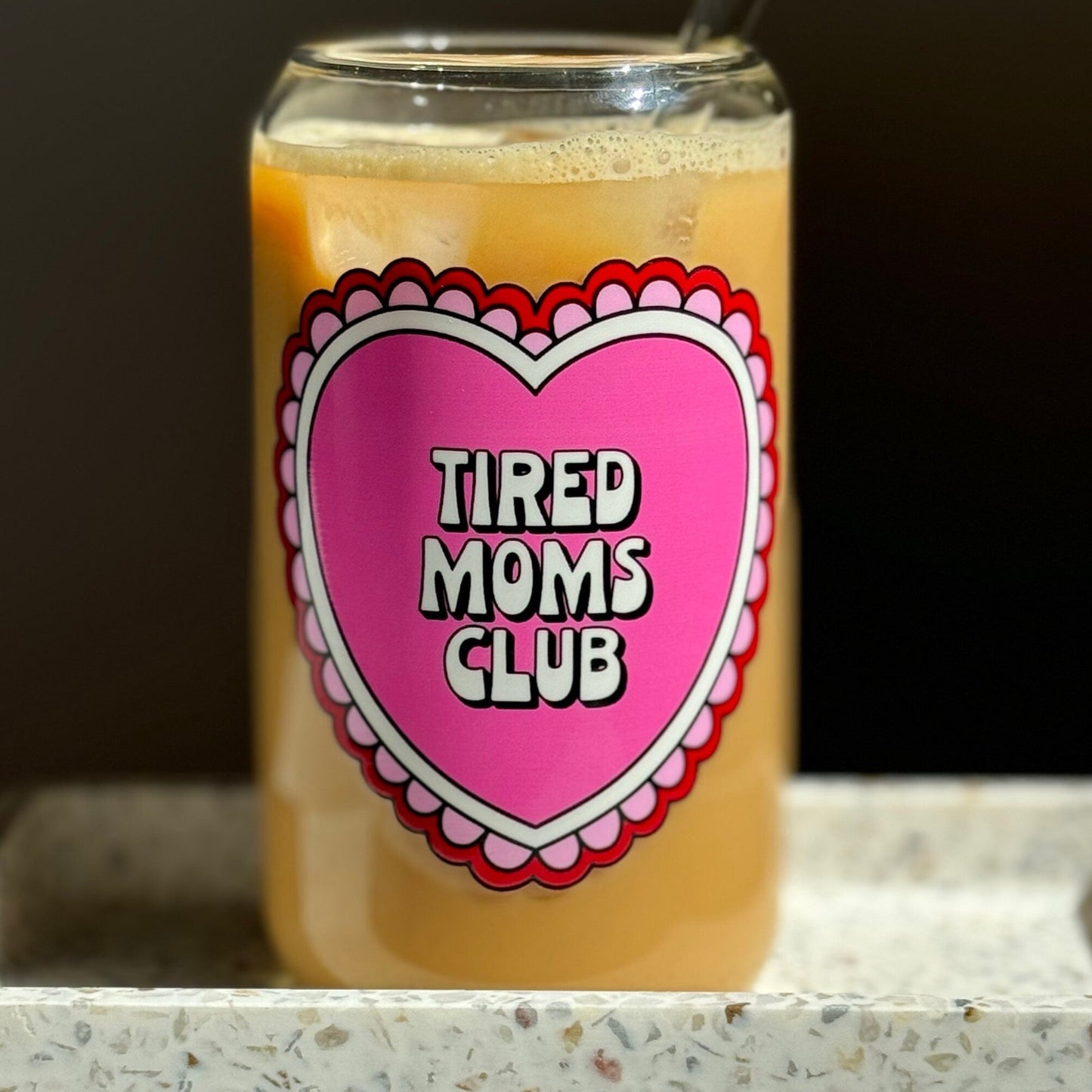 Trinkglas - Tired Moms Club