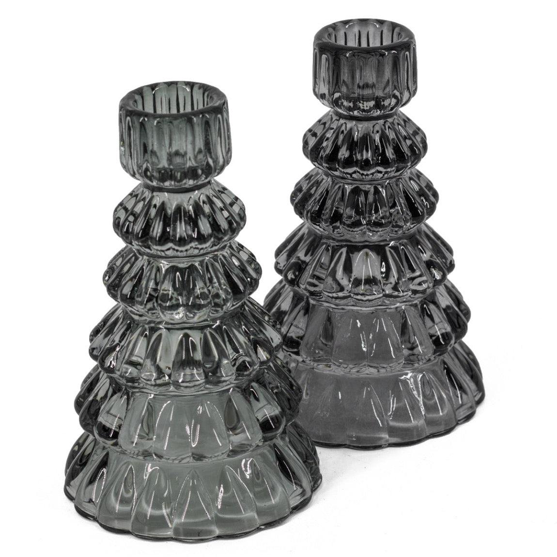Kerzenhalter Tanne - aus Glas