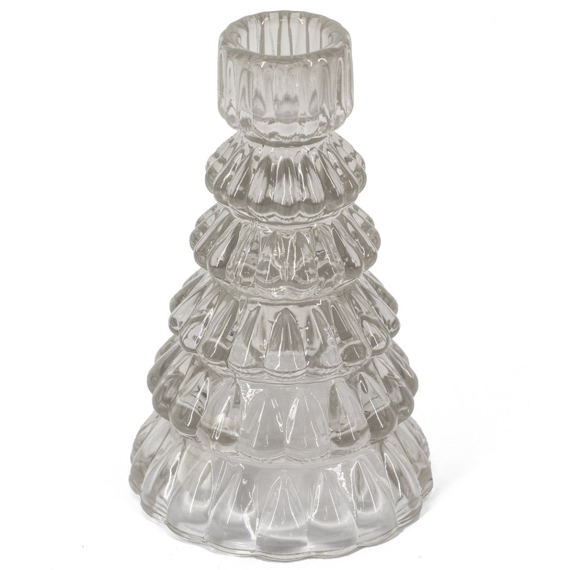 Kerzenhalter Tanne - aus Glas
