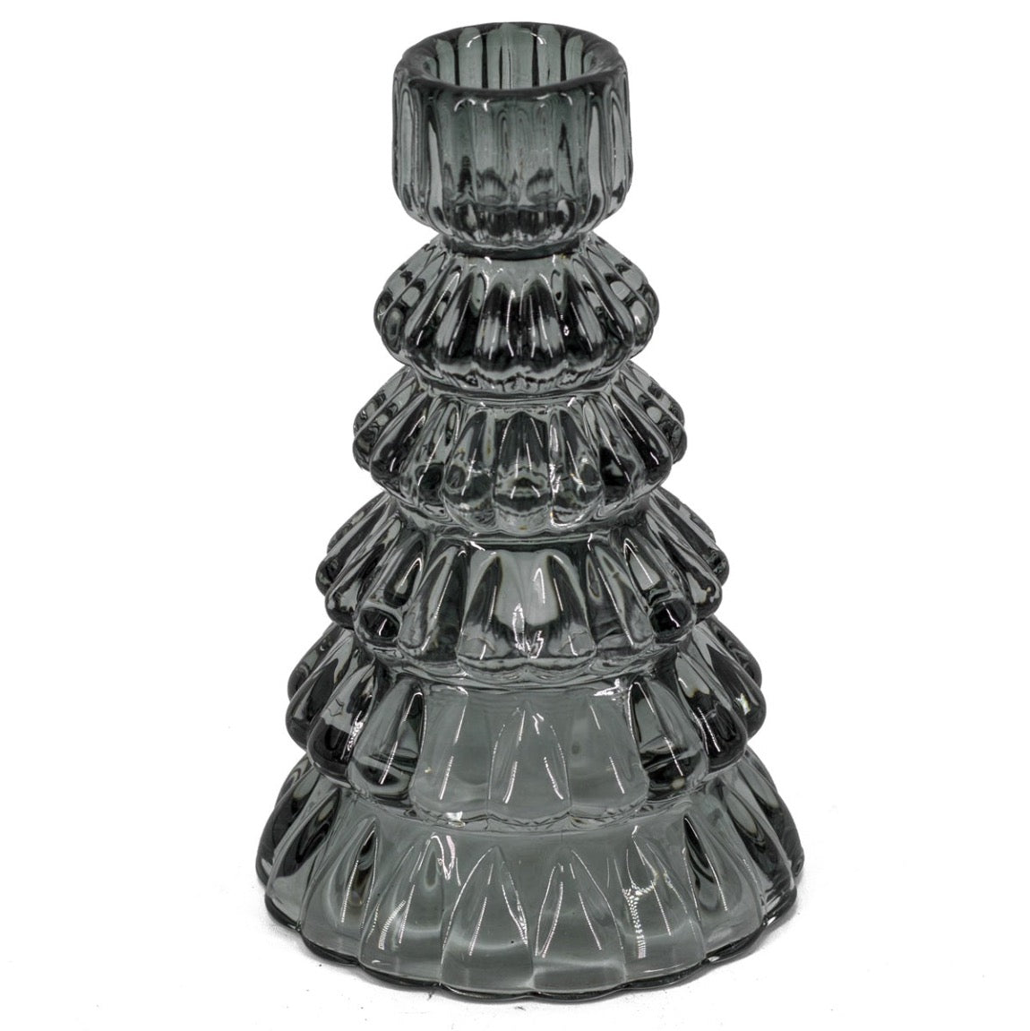 Kerzenhalter Tanne - aus Glas