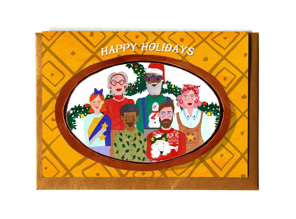 Postkarte Weihnachten - FAMILY