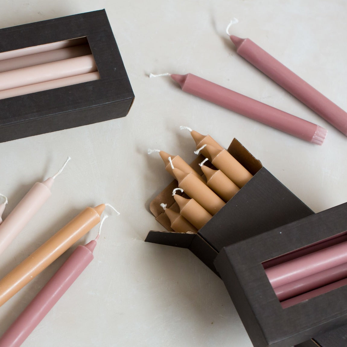 Weiße Stabkerze 4-er Set