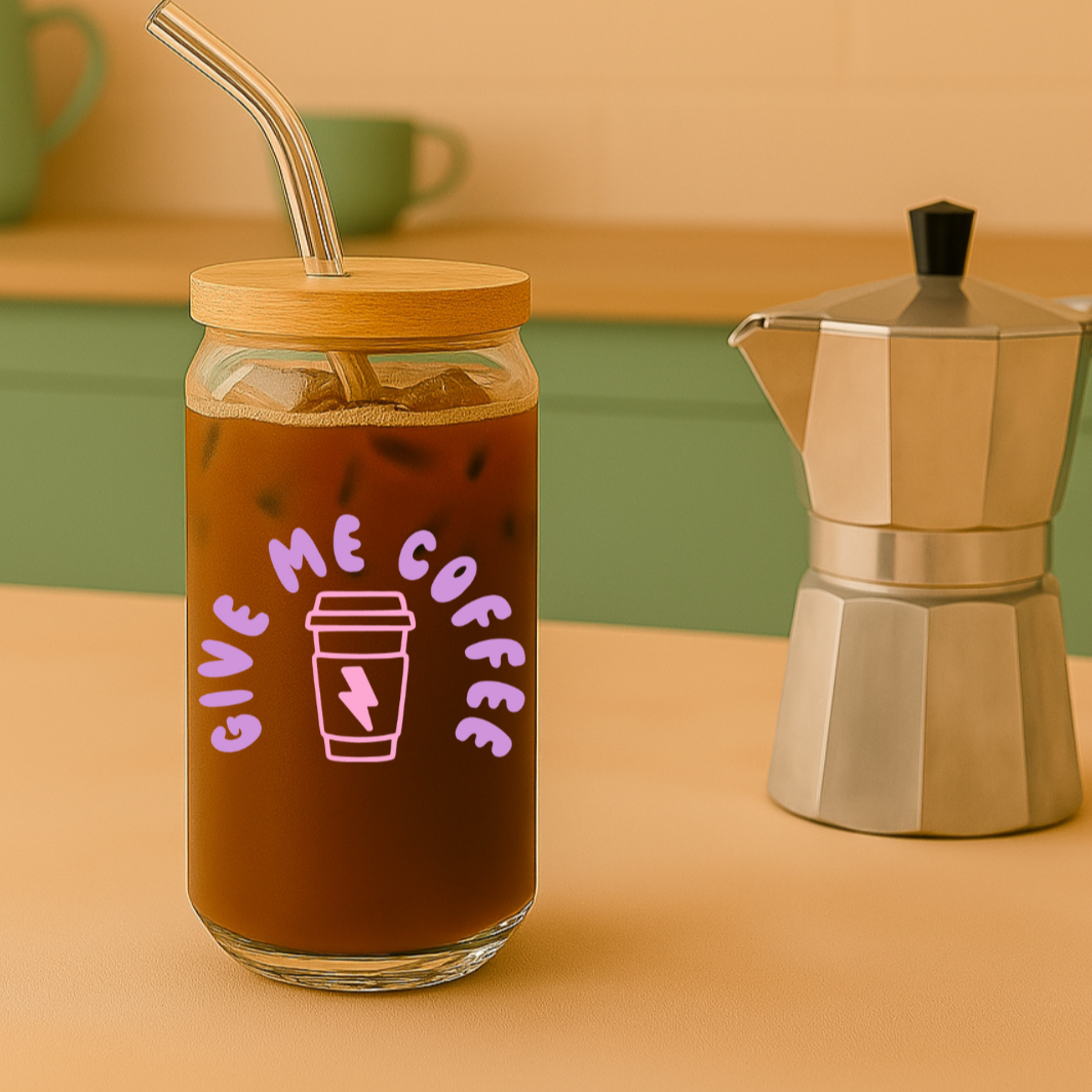 Trinkglas - Give me coffee