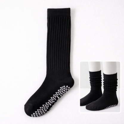 Pilates Grip Socken – Anti-Rutsch für Barre & Reformer | Schwarz