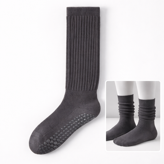 Pilates Grip Socken – Anti-Rutsch für Barre & Reformer | Dunkelgrau 2.0