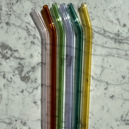 Glasstrohhalm - bunt