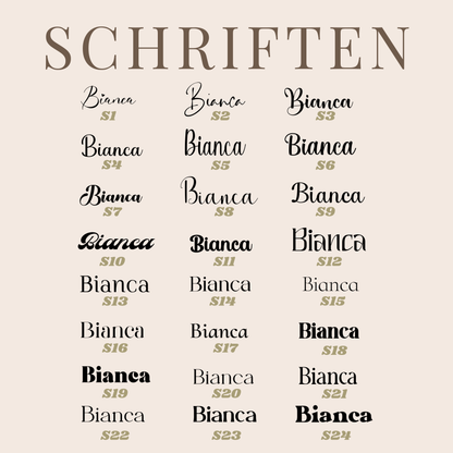 Personalisiertes Trinkglas mit Wunschtext