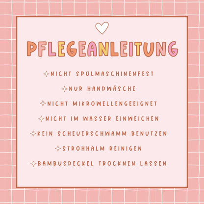 Personalisiertes Trinkglas mit Wunschtext