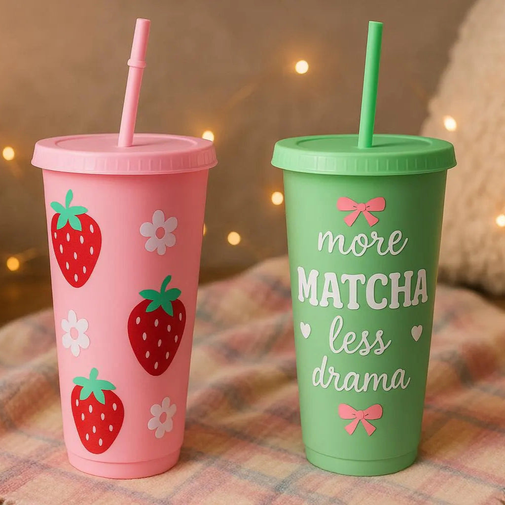 Rosa Strawberry Becher