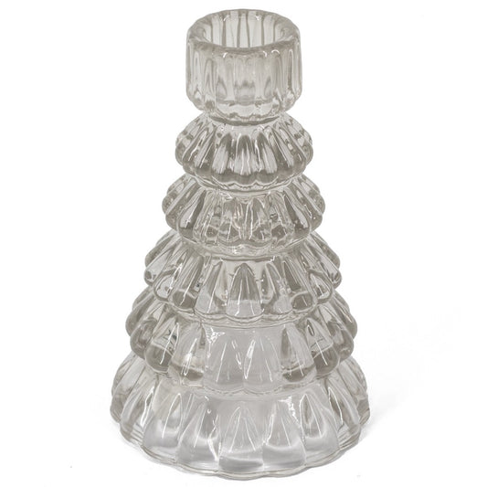 Kerzenhalter Tanne - aus Glas